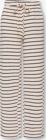 ONLY GIRLS Wide Leg Housut 'KOGJANA' värissä beige: etupuoli