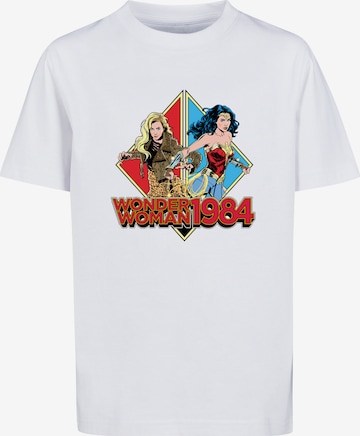 F4NT4STIC Shirt 'DC Comics Wonder Woman 84 Back To Back' in Wit: voorkant