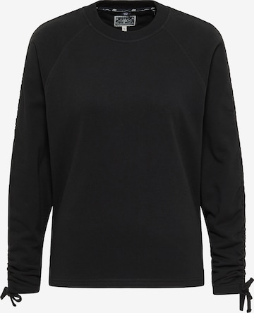 DreiMaster Maritim Sweatshirt 'Bridgeport' in Black: front