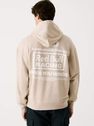 Felpa 'Breaking Records' di Red Bull Racing x Pepe Jeans in beige: frontale