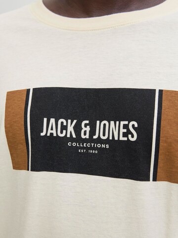 T-Shirt 'JJHAYATO' JACK & JONES en blanc