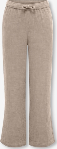 ONLY GIRLS Regular Trousers 'Kogthyra' in Beige: front