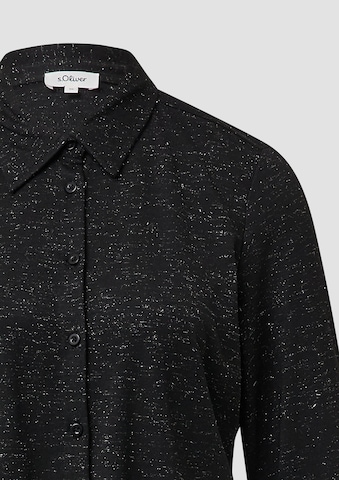 s.Oliver Blouse in Black