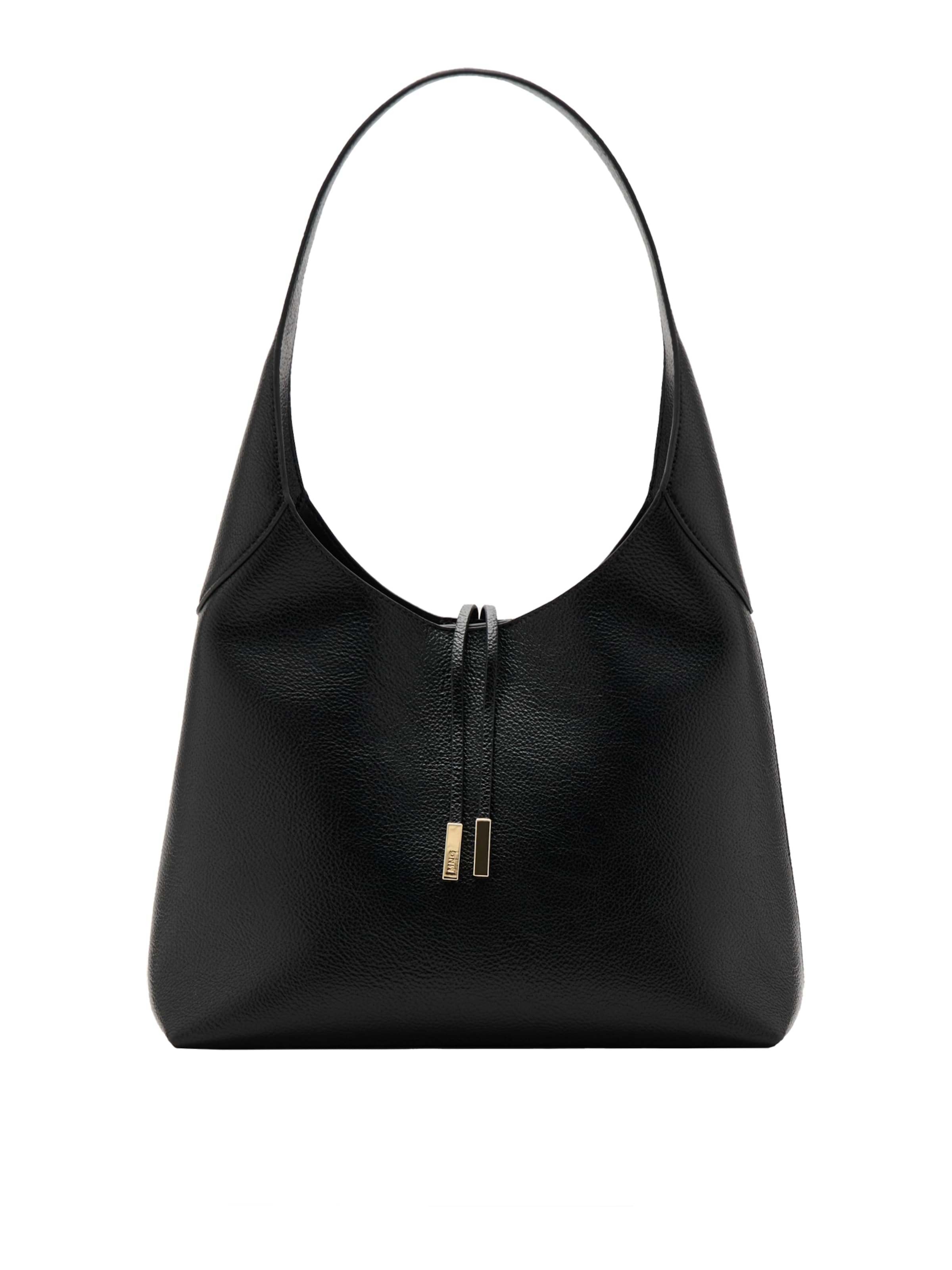 MANGO Torba na ramię &#x27;MICADO&#x27; w kolorze czarny: przód