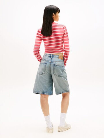 Tommy Jeans - Casaco de malha 'Cardi' em vermelho