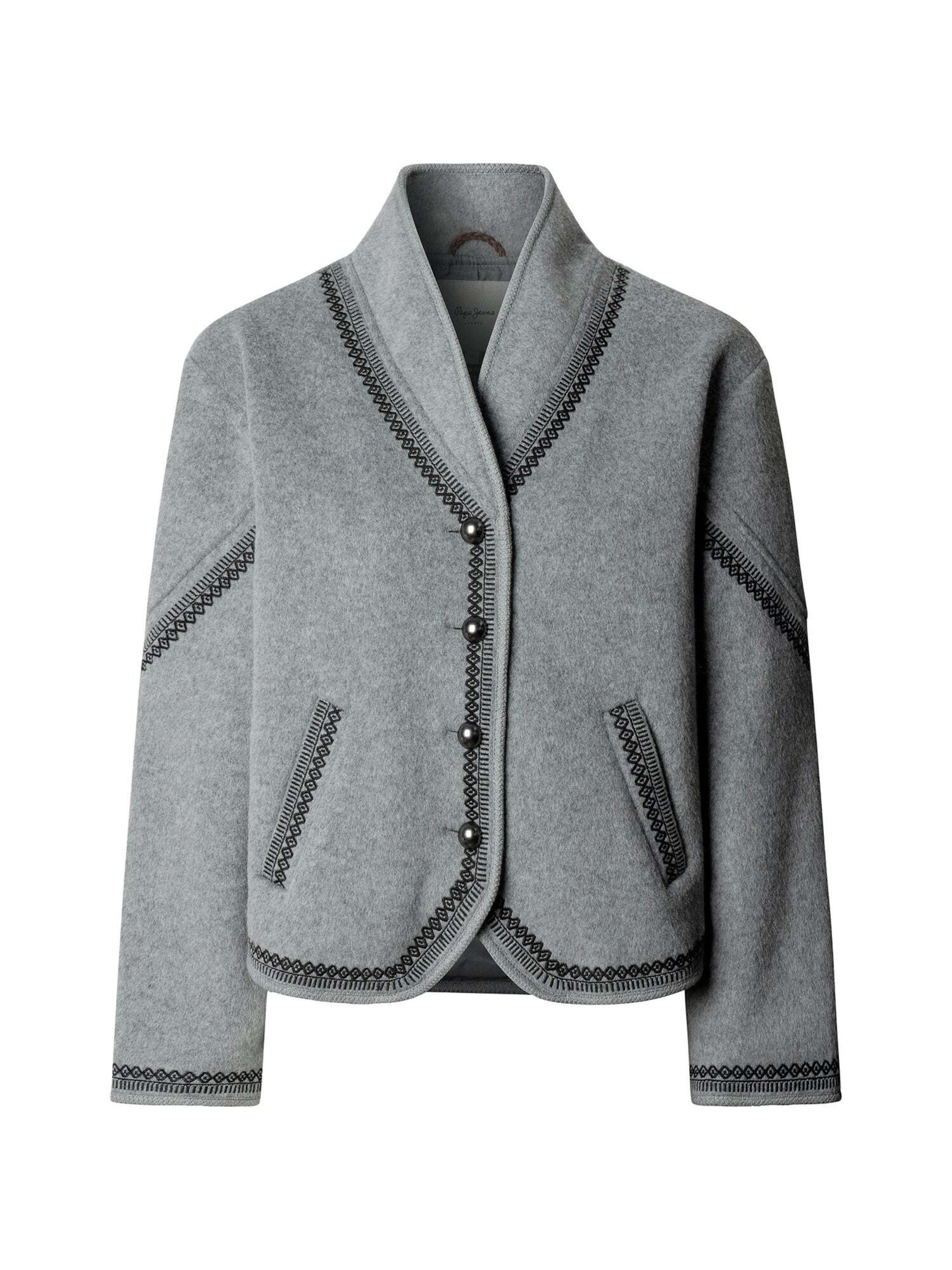Pepe Jeans - Chaqueta de entretiempo 'Martna' en gris: frente