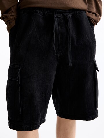 Wide leg Jeans cargo di Pull&Bear in nero