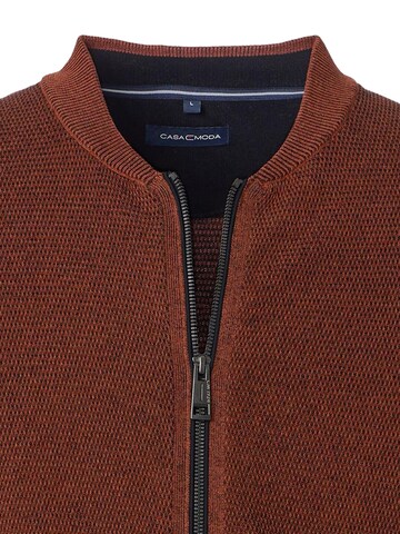 CASAMODA Knit Cardigan 'Basic' in Orange