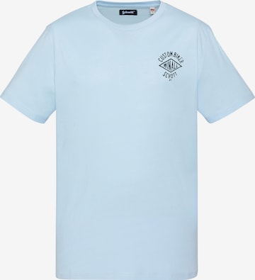 Schott NYC Shirt in Blau: Vorderseite