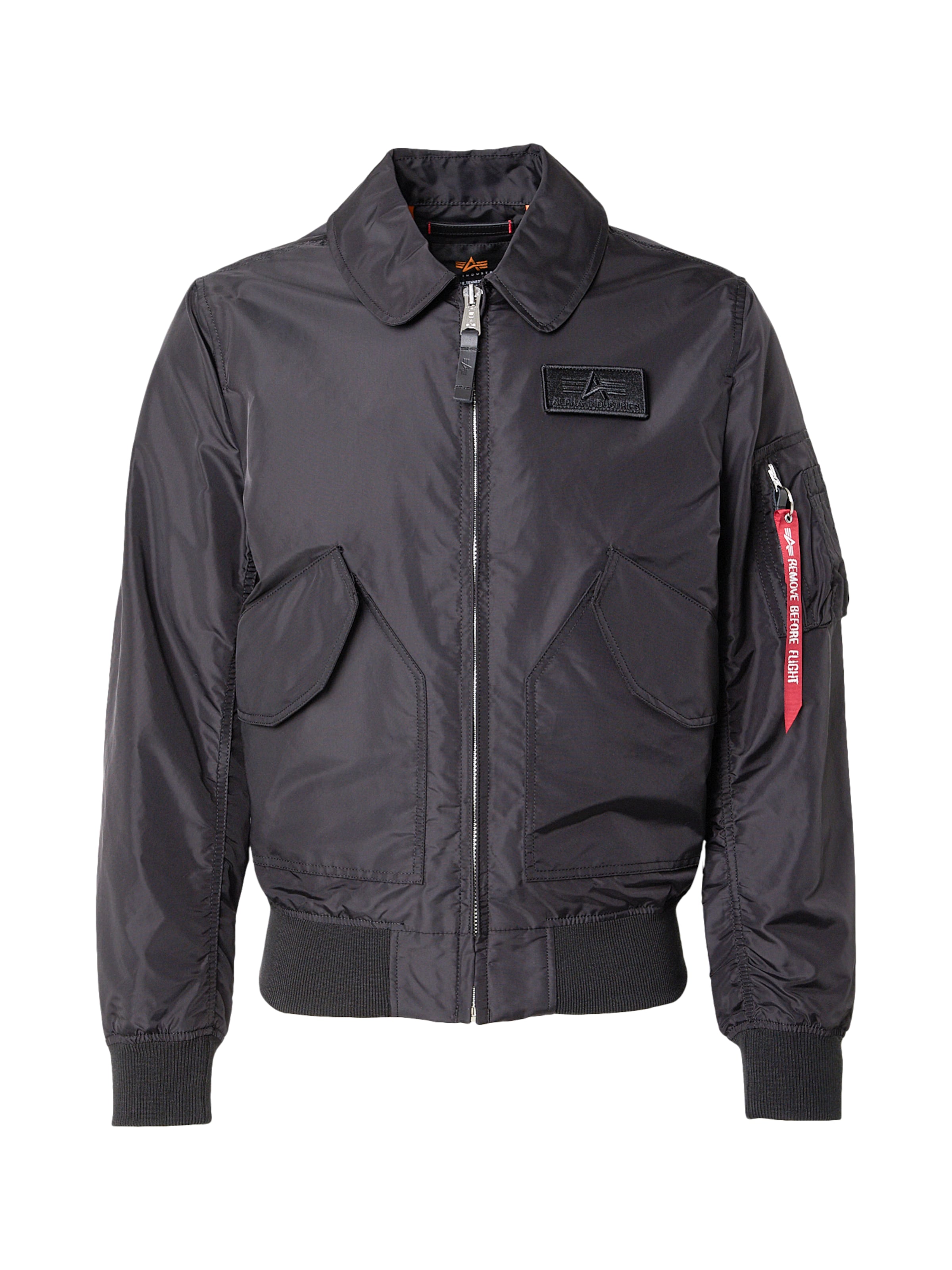 ALPHA INDUSTRIES Демисезонная куртка в Черный, Обзор товара