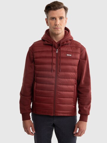 BIG STAR Bodywarmer 'JAXOON' in Rood: voorkant