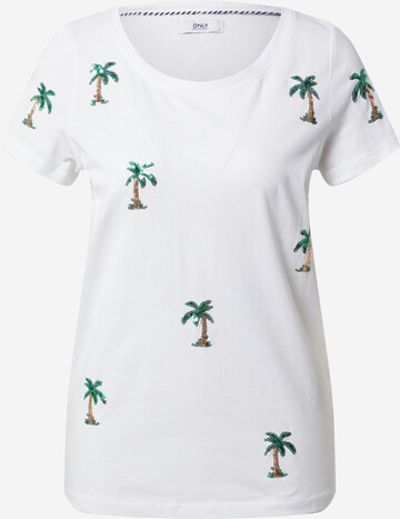 T-shirt 'KITA' ONLY en blanc : devant