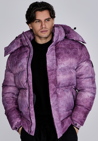 Veste d’hiver SikSilk en violet : devant