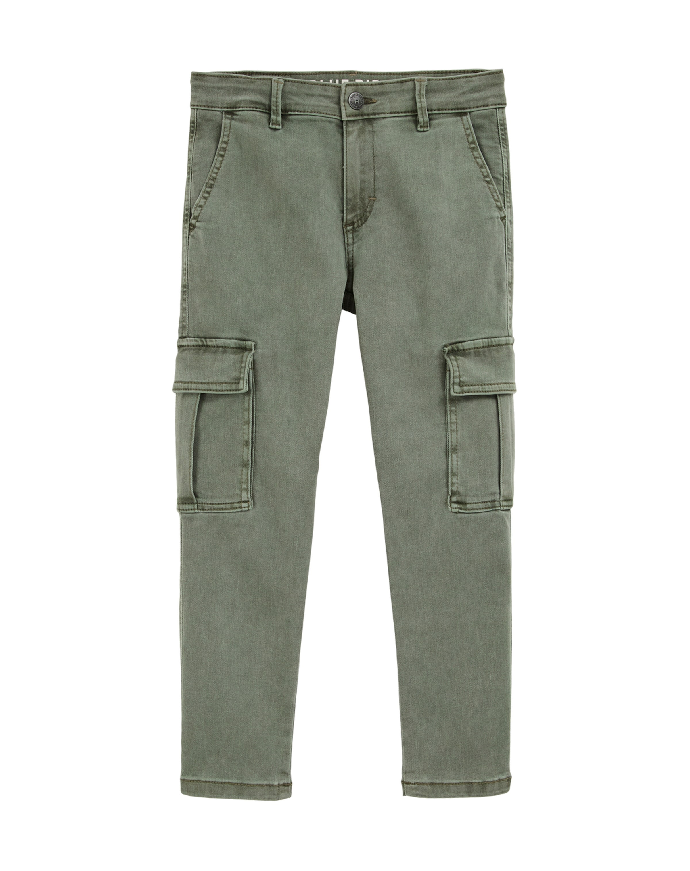 WE Fashion tavaline Püksid, värv roheline: eest vaates