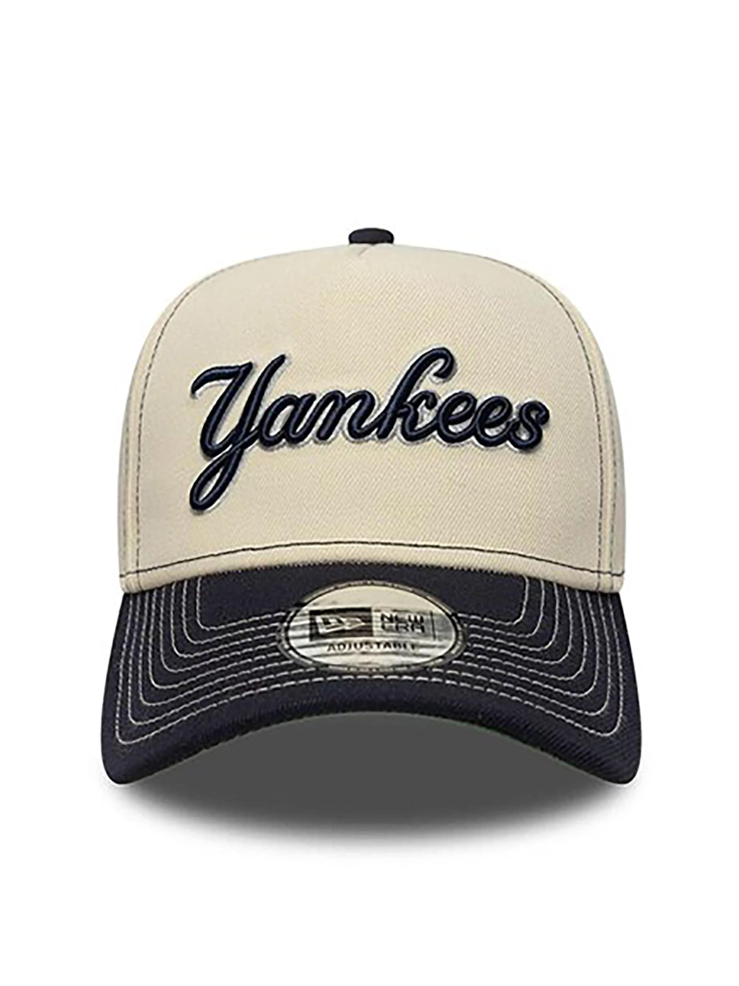 NEW ERA Cap '9FORTY' in Beige: front