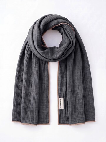 wundabaa Scarf 'mus 180x65' in Grey: front