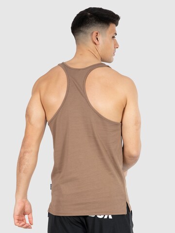 T-Shirt 'Basti' Smilodox en marron