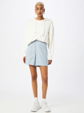 MSCH COPENHAGEN Wide Leg Shorts in Blau