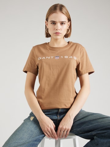 GANT T-Shirt in Braun