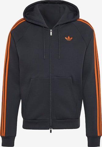 ADIDAS ORIGINALS - Casaco em moletão 'Adicolor' em cinzento: frente