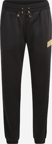 EA7 Emporio Armani Tapered Pants in Black: front