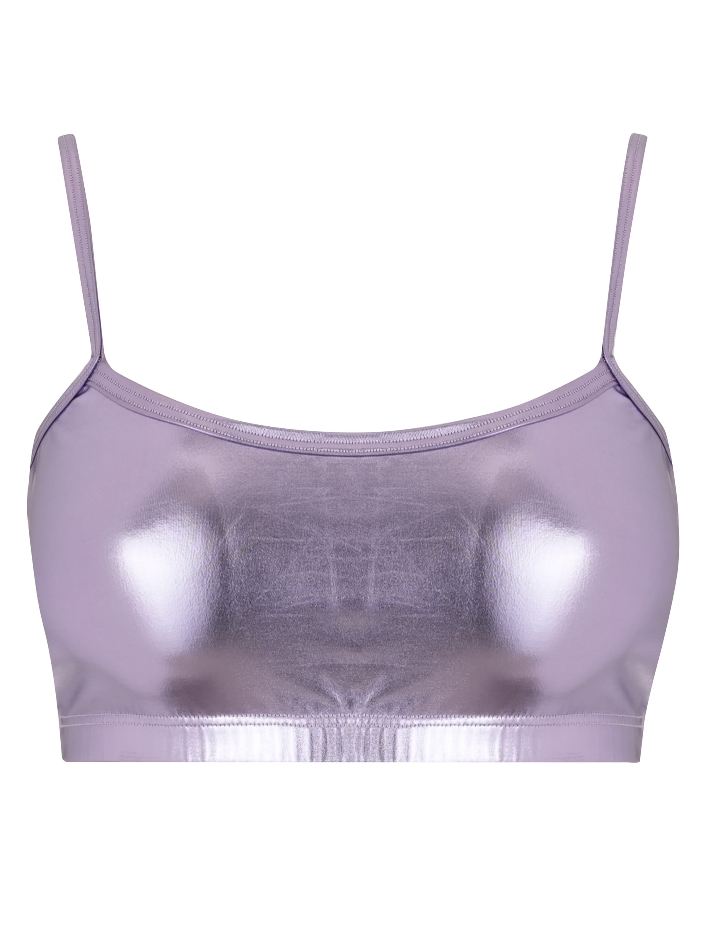 Evoni Top 'aus Stretchleder'‌‌‌‌ in Lila: Vorderseite