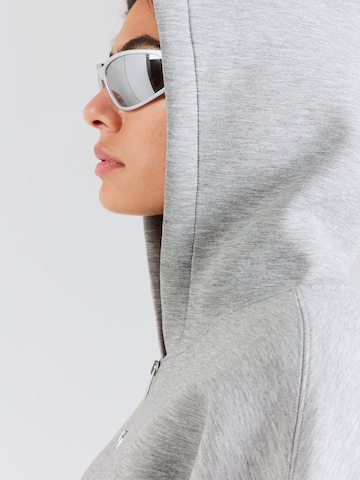 WEEKDAY Zip-Up Hoodie in Grey