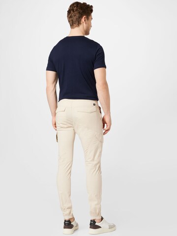 TOM TAILOR DENIM Tapered Cargo Pants in Beige