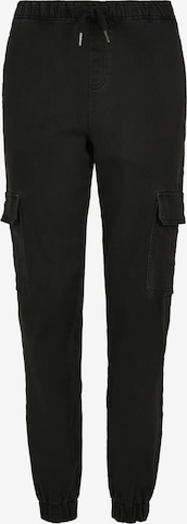 Urban Classics Tapered Cargo Pants in Black