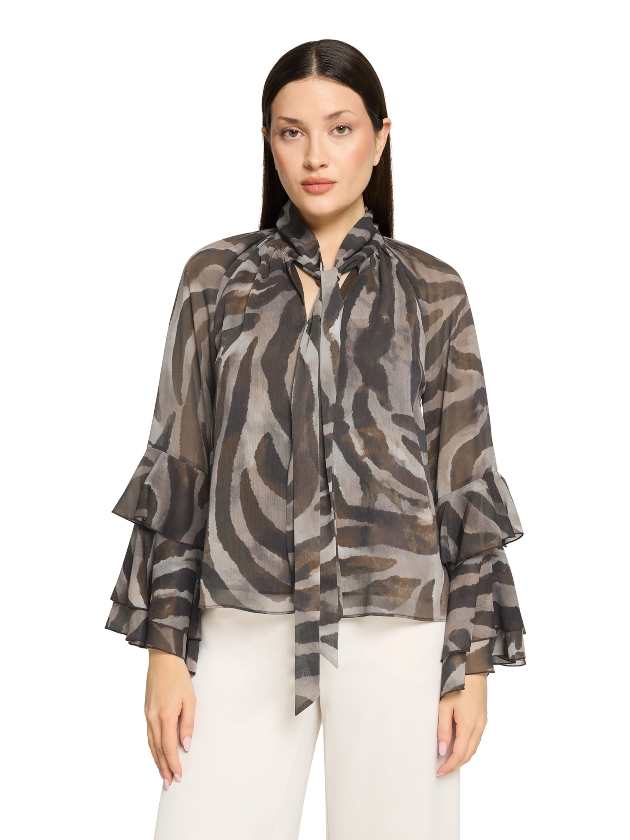 Chemisier Vera Mont en marron : devant