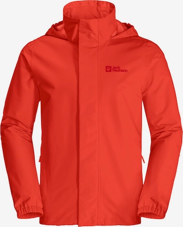 JACK WOLFSKIN Performance Jacket 'STORMY POINT 2L JKT M' in Red: front