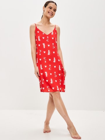 Cat e Lolette Zomerjurk 'Loungewear dress' in Rood