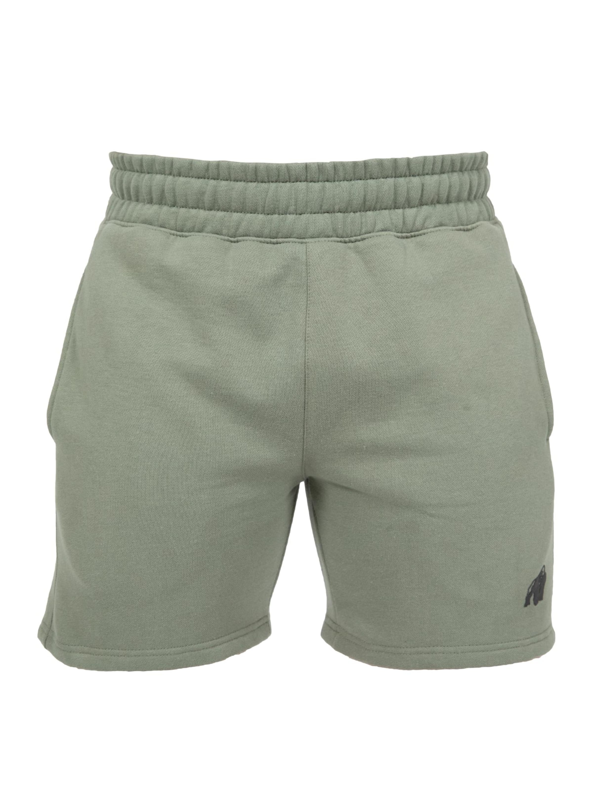 Slimfit Pantaloni 'Leon' di Gorilla Wear in verde: frontale