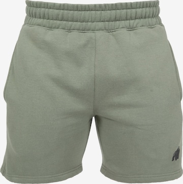 Pantaloni 'Leon' di Gorilla Wear in verde: frontale