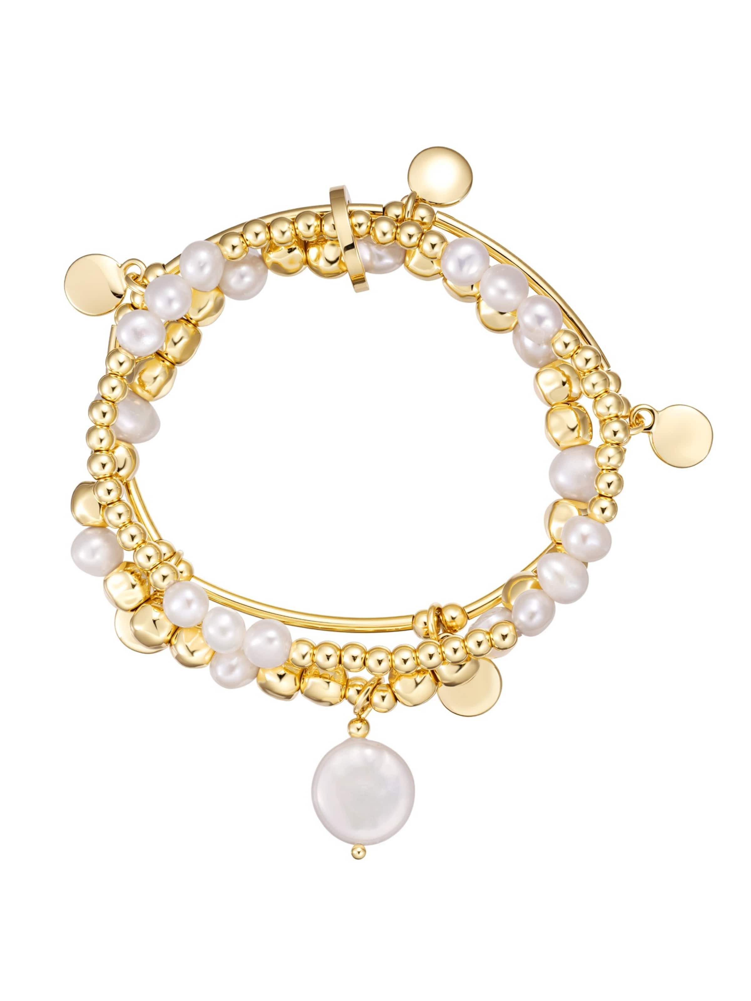 Braccialetto di Lulu & Jane in oro: frontale
