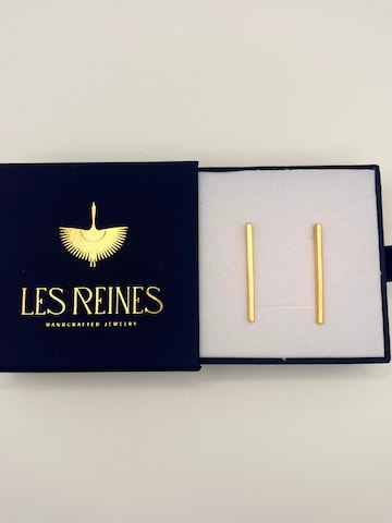 Les Reines Oorbellen 'The Dignity' in Goud