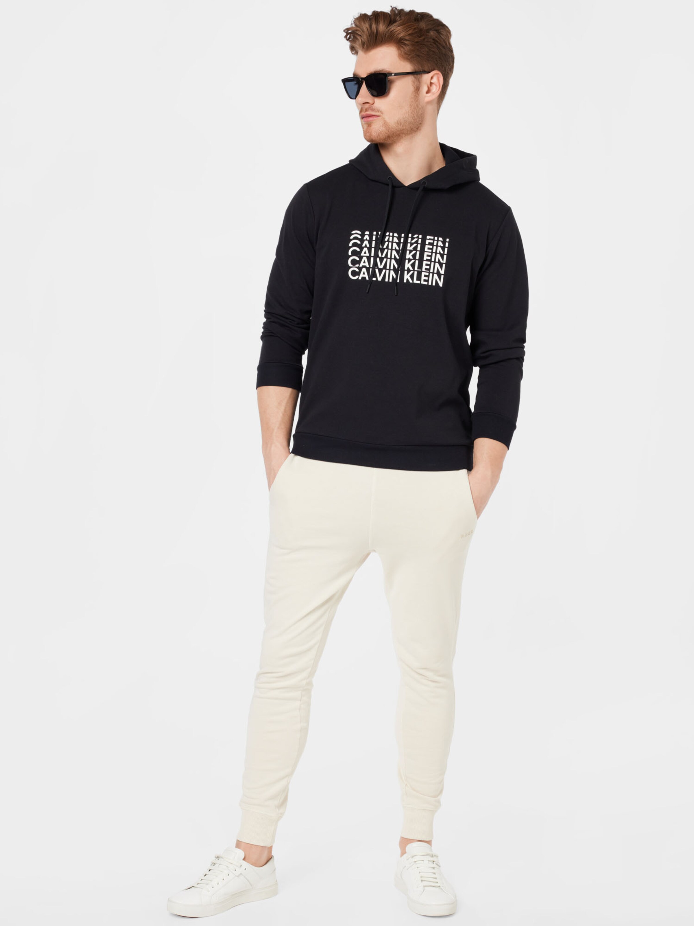 Männer Sportarten Calvin Klein Performance Sweatshirt in Schwarz - WS79043
