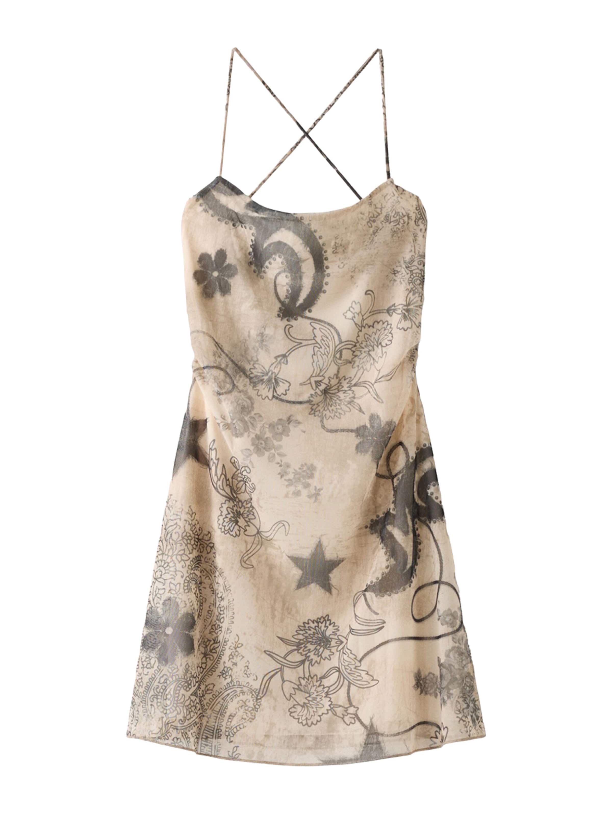 Robe d’été Bershka en beige : devant