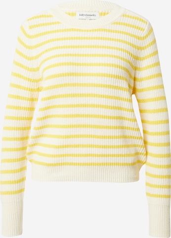 Lollys Laundry Sweter 'Dane' w kolorze żółty: przód