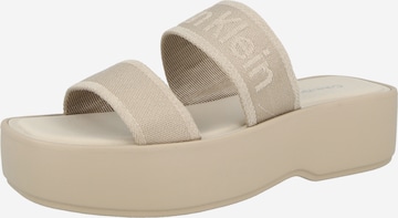 Calvin Klein - Sapato aberto em cinzento: frente