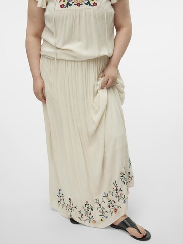Jupe 'Sina' Vero Moda Curve en blanc