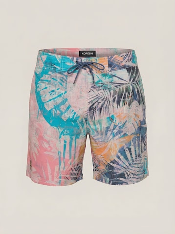 Shorts de bain KOROSHI en mélange de couleurs