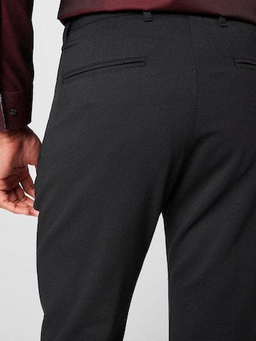 DRYKORN Regular Pleat-Front Pants 'LEEK' in Black