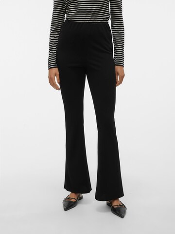 évasé Pantalon VERO MODA en noir : devant