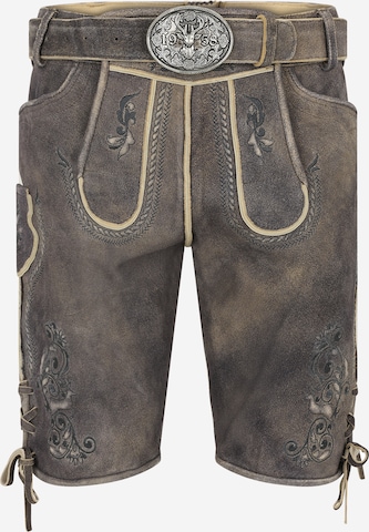 Krüger Buam Regular Trachten-housut värissä ruskea: etupuoli