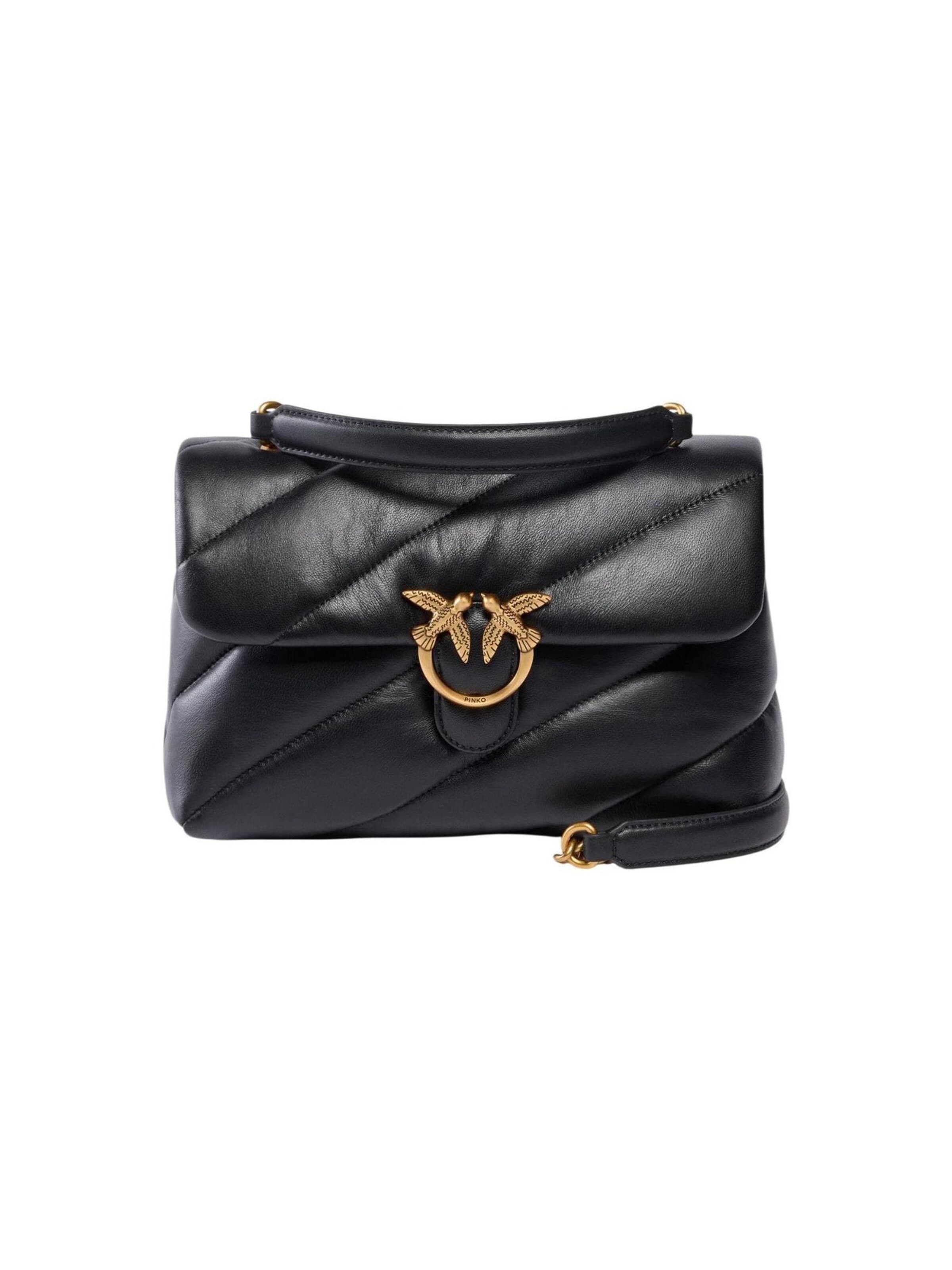 PINKO - Bolso de hombro 'LOVE PUFF CLASSIC SMALL B. SHE 107616 A0F2' en negro