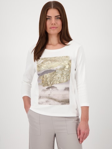 T-shirt monari en blanc : devant