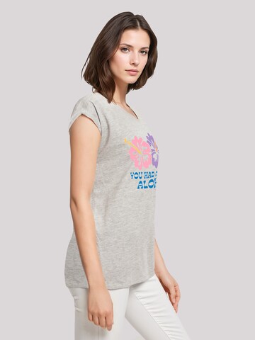 T-shirt 'You Had Me At Aloha' F4NT4STIC en gris