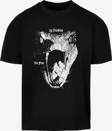2Y Studios Shirt 'Snake' in Schwarz: Vorderseite