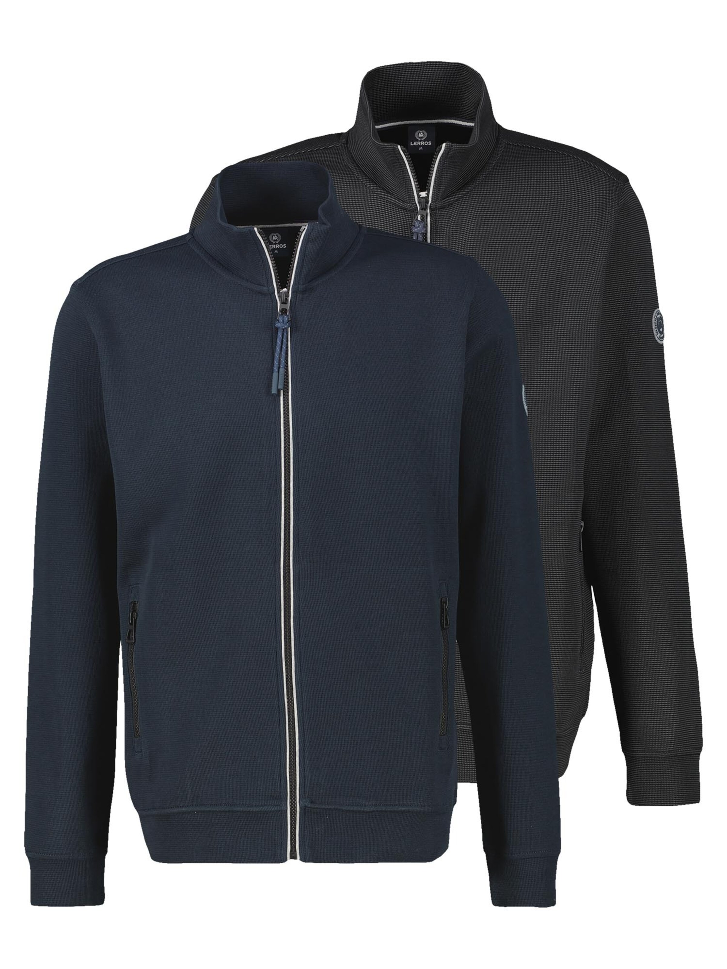 LERROS Sweatjacke 'Basic'‌‌‌‌ in Mischfarben: Vorderseite